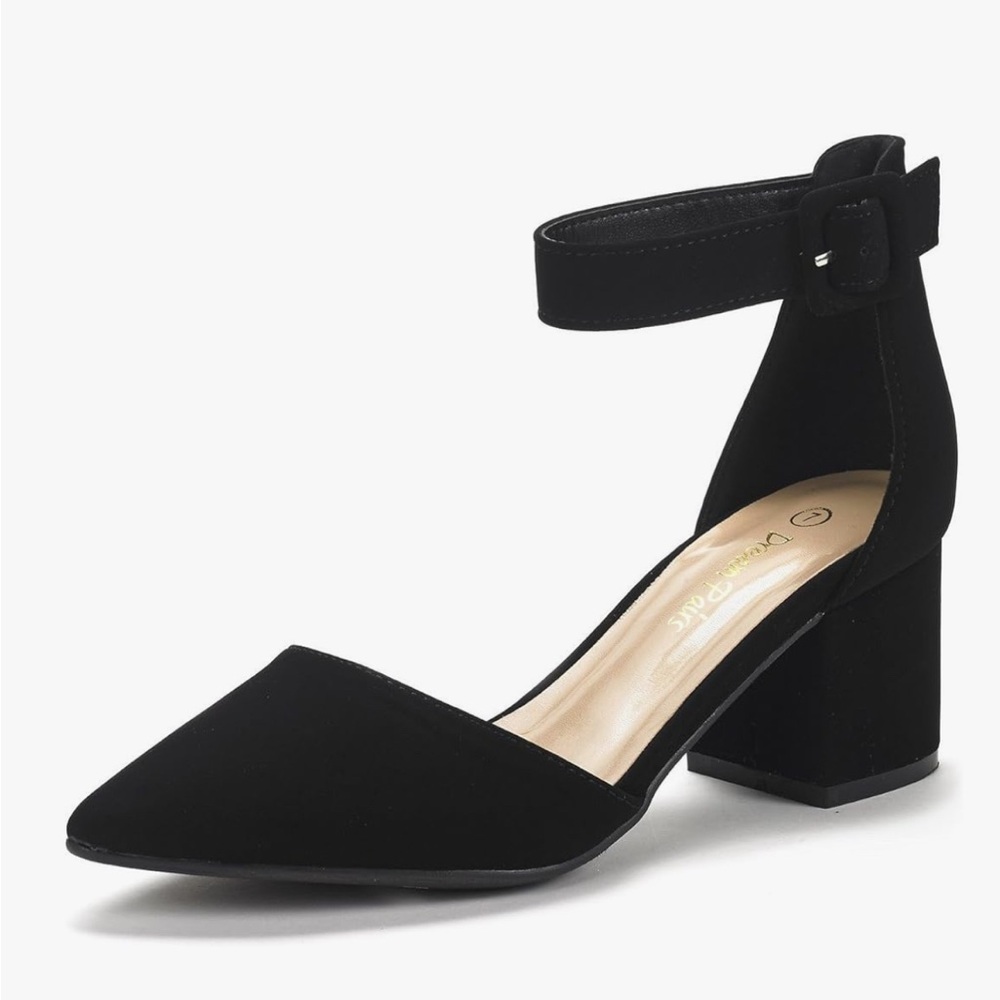 Brand NEW Black Nubuck Women's Low heel pumps